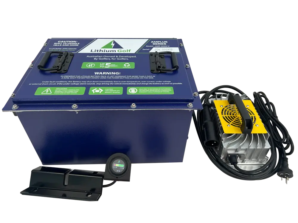 48V Club Car Precedent, Tempo & Onwards Lithium Golf Cart Battery Conversion Kit - Lithium Golf Amplus Series 51.2V67ah 1