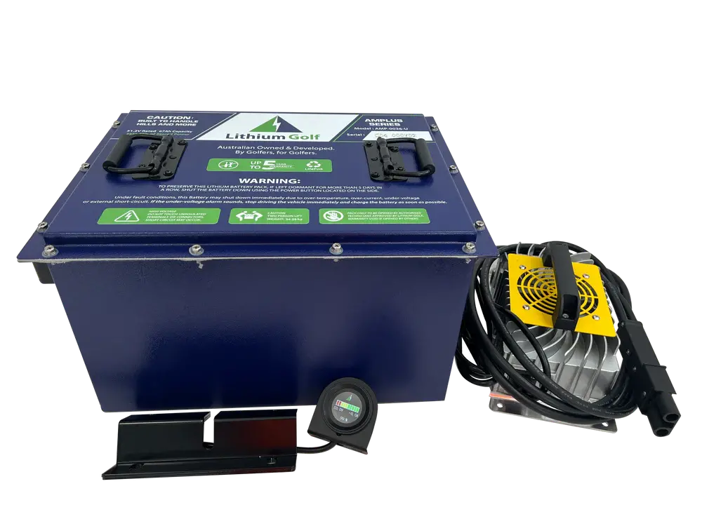 48V Yamaha G14, G16, G19, G22 & G29 Lithium Golf Cart Battery Conversion Kit - Lithium Golf Amplus Series 51.2V67ah 1