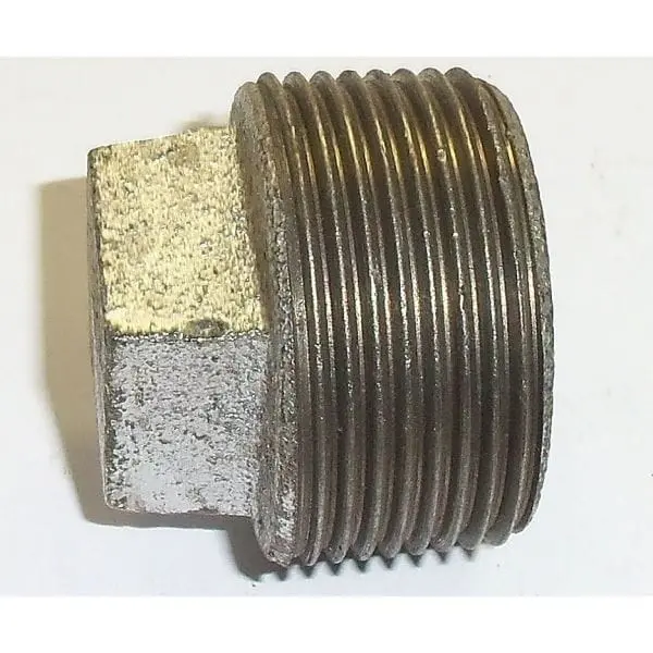 Galvanize Plug Fitting For Closing Off Of Pipe Or Fitting, 1/2" - 12624 1