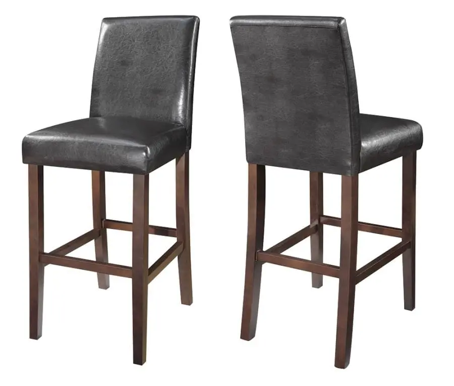 Bolt-Zero Bar Stools Dark Brown And Cappuccino (Set Of 2) -130060 1