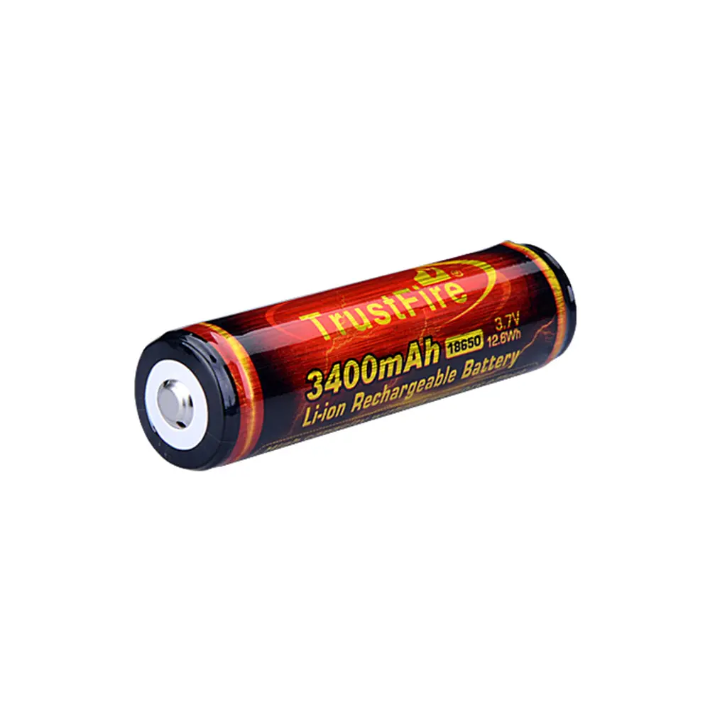 Trustfire 18650 3.7V 3400Mah Li-Ion Battery C-W Pcb Flat Top 1