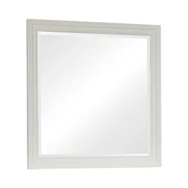 Sandy Beach Rectangular Mirror White Collection: Crafted From Maple Veneers For Durability, White Finish Frame Gives It A Unique, Eye-Catching Appeal. Ideally Suited For The Dresser Or Hanging On The Bedroom Or Dressing Room Wall.  Sku: 201304 1