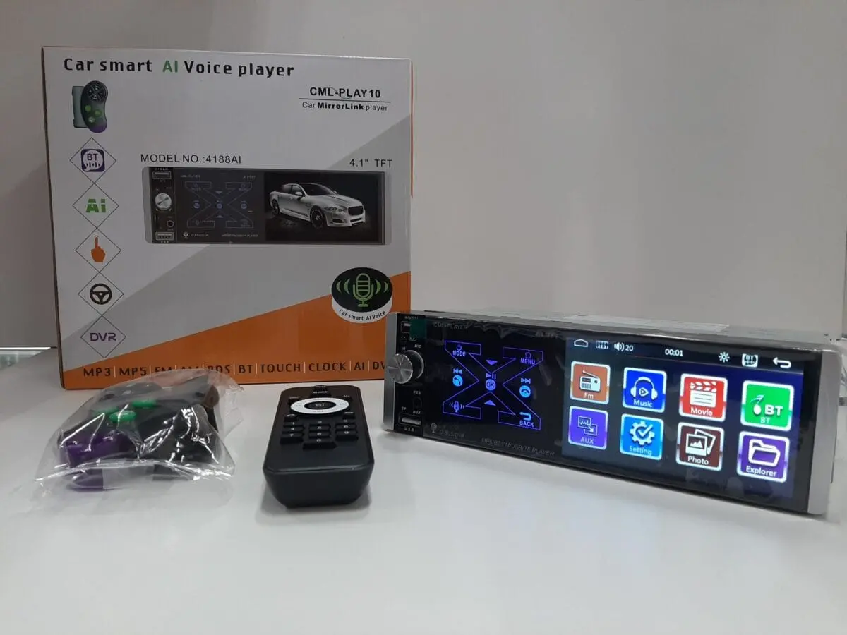 Car Smart Ai Voice Player  The Panel Is Made Of Raw Materials, Which Is Tough And Durable, And The Appearance Is Comfortable. The Hardware Uses Thickened Heat Sinks, Which Dissipates Heat Quickly And Is Beautiful In Design-Cml-Play10 1