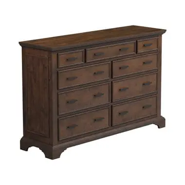 -Elk Grove 9-Drawer Dresser With Jewelry Tray Vintage Bourbon Collection: The Perfect Marriage Of Classic Colors And Rustic Charm, This Nine-Drawer Dresser Is Stunning. Traditional Design Elements, Such As Solid Wood Construction.   Sku: 203893 1