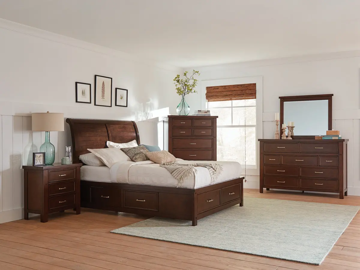 Barstow Eastern King Storage Bed Pinot Noir Collection: Barstow Sku: 206430Ke 1
