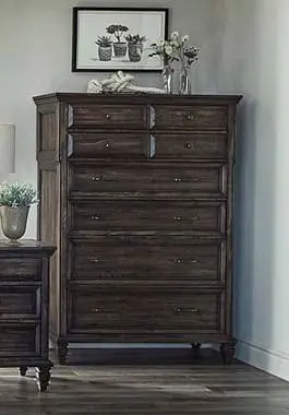 Avenue 8-Drawer Chest Weathered Burnished Brown Sku: 223035 1