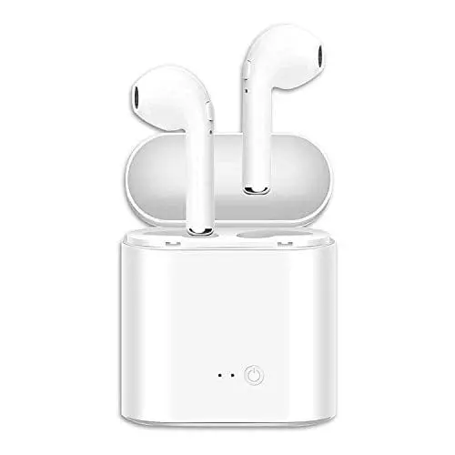 I7s Tws Bluetooth 5.0 Earbuds Earphones Stereo Sports Headphones Noise Cancelling And Waterproof Headsets With Built-In Mic Portable Charging Case-White 1