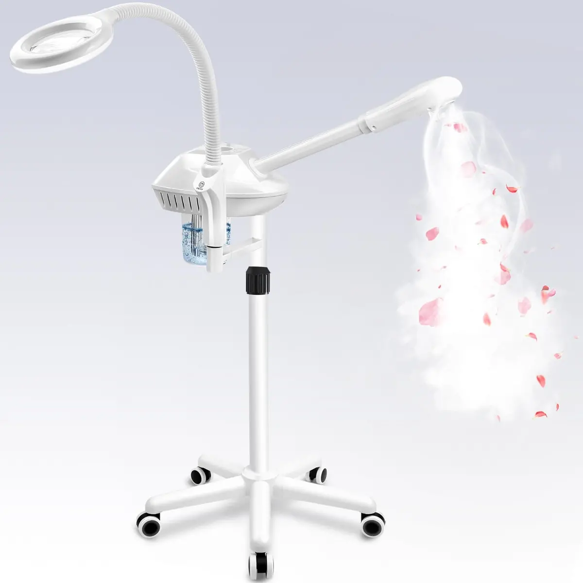 Salon Señor Facial Steamer Professional,2-In-1 Facial Steamer With 5X Magnifying Lamp,Ozone Facial Steamer For Facial Deep Cleaning,Esthetician Facial Steamer For Home Or Spa Use 1