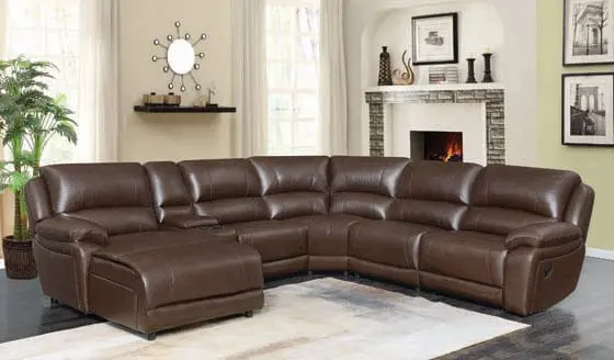 Mackenzie 6-Piece Motion Sectional Chestnut Collection: Mackenzie Sku: 600357 1