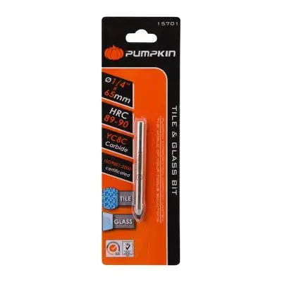 Bit Drill Pumpkin Glass &Amp; Tile 1/4" - Pm15701 - Sku 47732 1