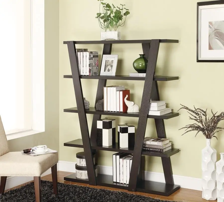 4-Tier Bookcase Cappuccino - 800318 1