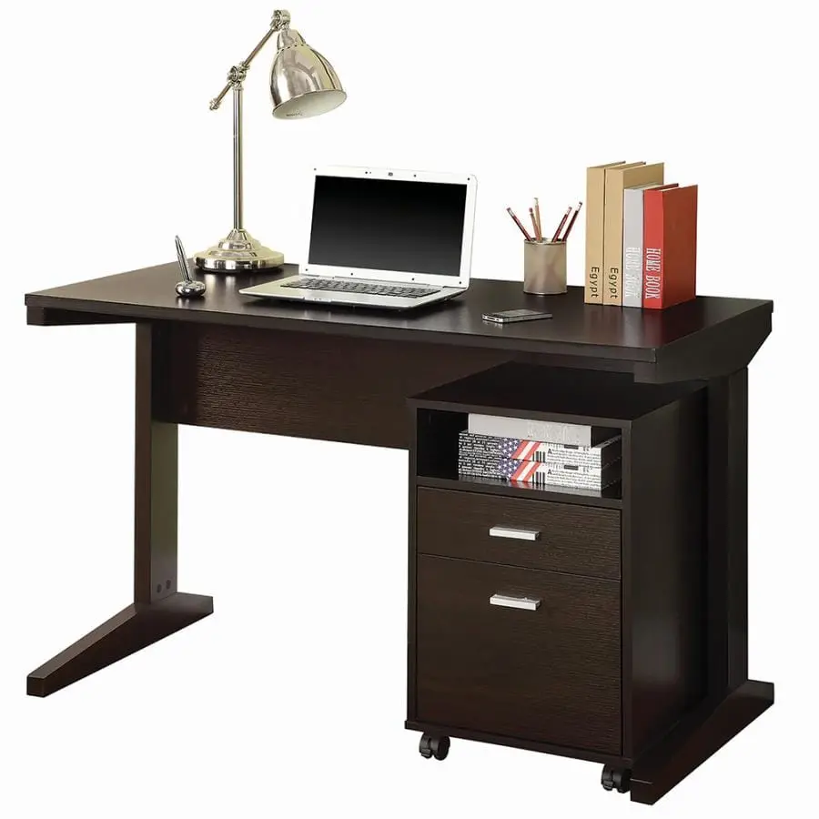 Breslin 2-Piece Writing Desk Set Cappuccino - 800916 1