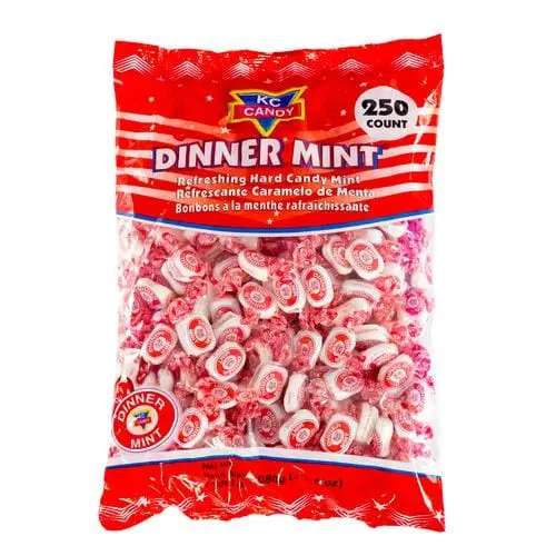 Kc Dinner Mint 250 Units / 1.08 Kg Keep Your Breath Fresh With This Refreshing Mint Hard Candy. Ideal To Consume After Lunch Or Dinner-233551 1