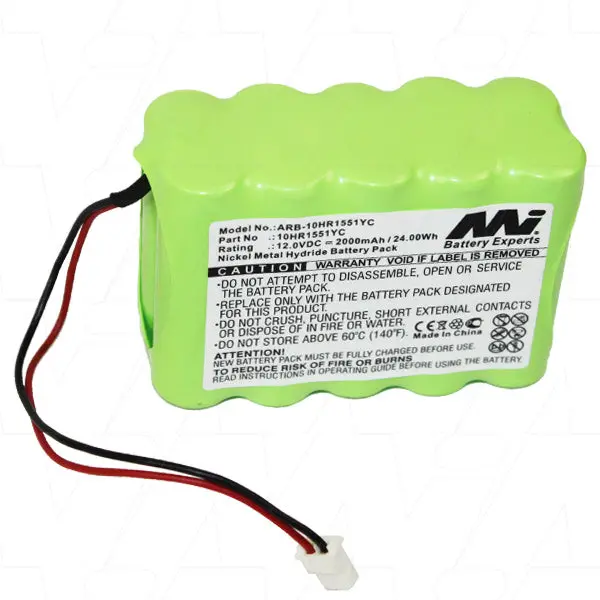 12V 2000Mah 24Wh Nimh Outdoor Siren Alarm Battery Suitable For Siemens 1