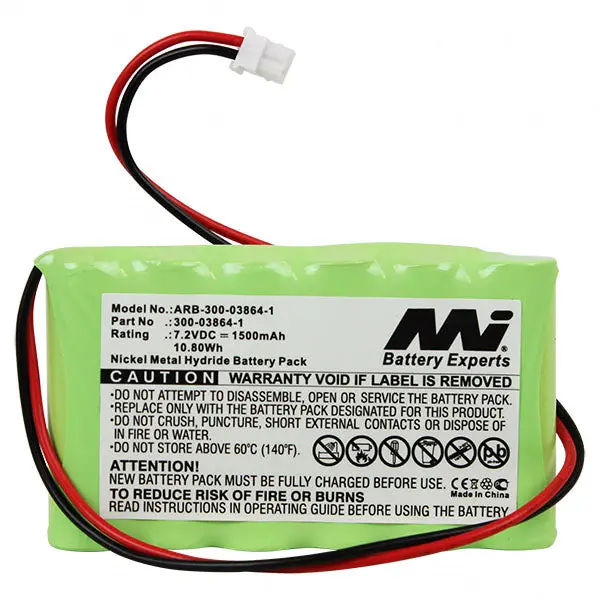 7.2V 1500Mah 10.80Wh Nimh Alarm Backup Battery Suits Honeywell 1