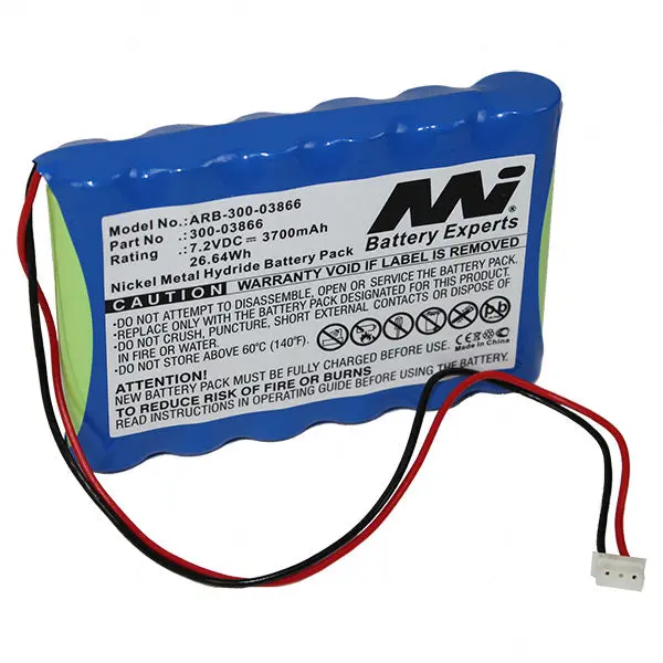 7.2V 3700Mah 26.64Wh Nimh Outdoor Siren Alarm Battery Suitable For Honeywell 1