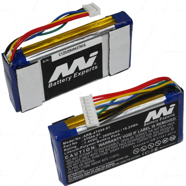 7.4V 2600Mah 19.24Wh Lipo Outdoor Siren Alarm Battery Suitable For Qolsys 1