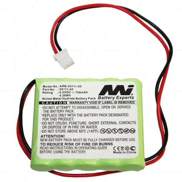 6V 700Mah 4.20Wh Nimh Outdoor Siren Alarm Battery Suitable For Honeywell 1
