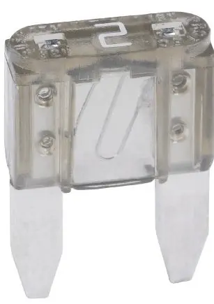 Mini Blade Fuse (Atm); 2A Classic Car Fuse Gray Atm-2 1