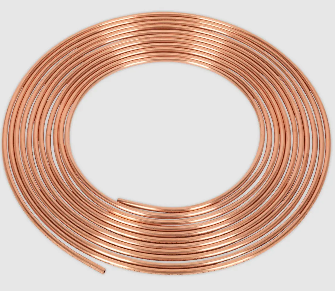 Brake Pipe 3/16" Copper Tubing 20 Gauge  X 25Ft Cbp001 1