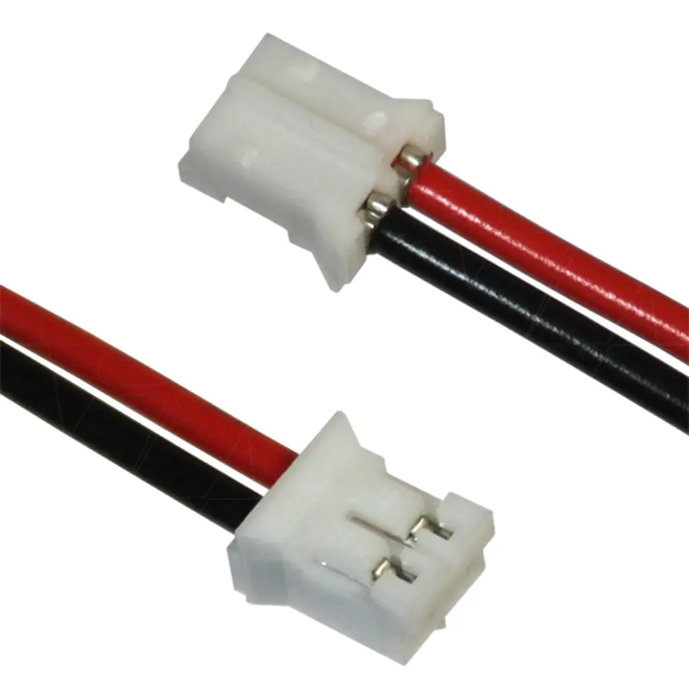 Jst Type Phr2, Leads Red & Black=70Mm Strip & Tin. 1