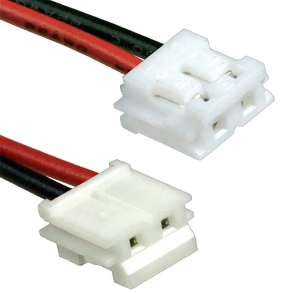 Jst Type Ehr-2, Leads Red & Black=150Mm Strip & Tin. 1