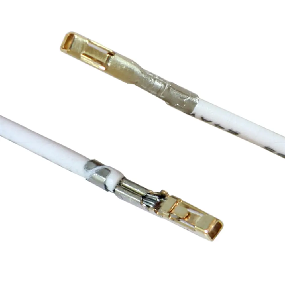 Misc Contact 4000-T, White, 24Awg, 12.00" Blunt Cut. 1