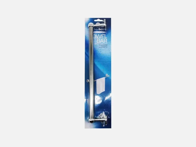 Bath To The Basics Long Towel Bar 16" - Chrome Finish - Ideal For Hanging Towels - Ch81731 1