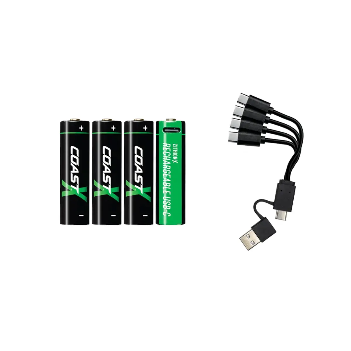 Coast Zithion X Zxaa Lithium Rechargeable Aa Battery 4-Pack 1