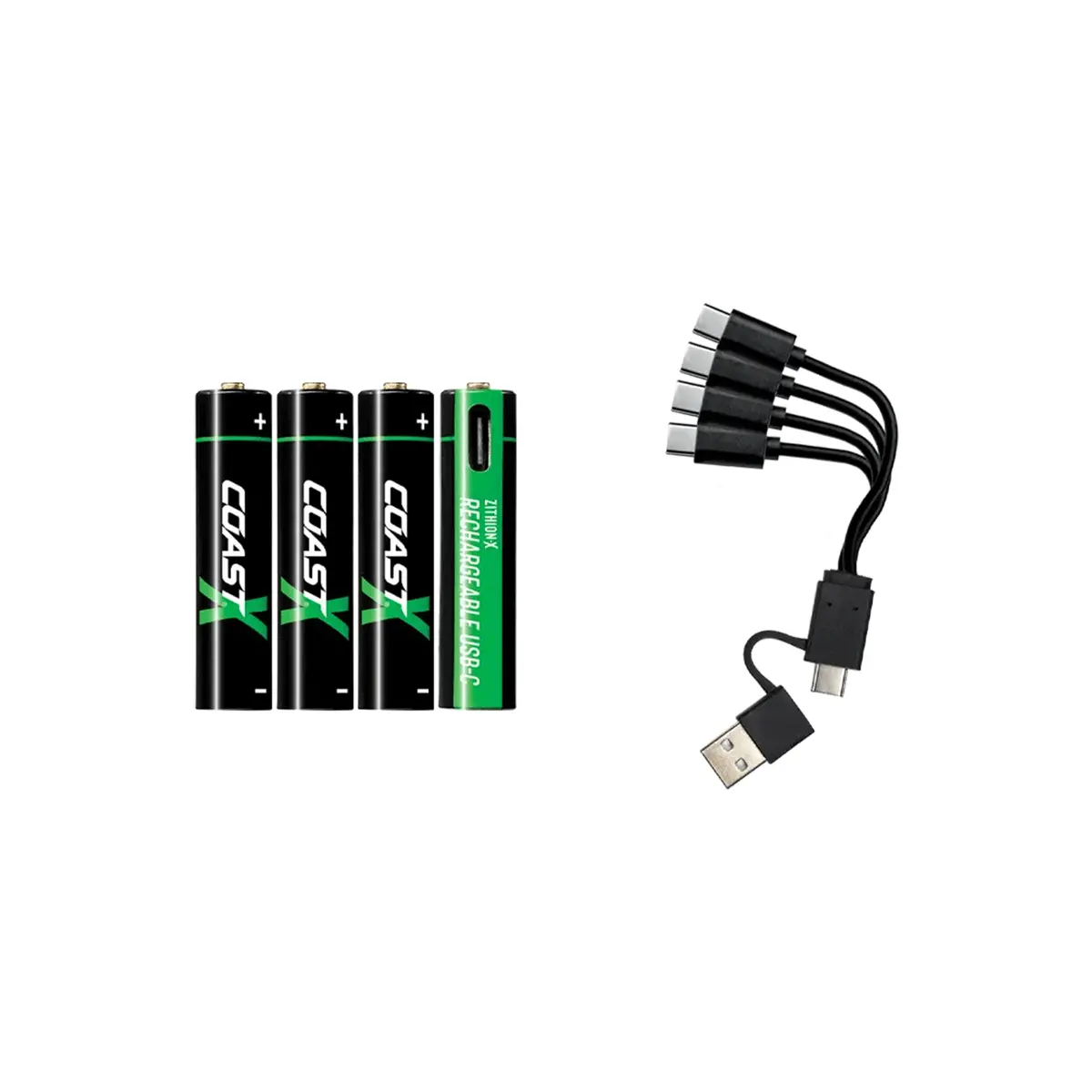 Coast Zithion X Zxaaa Lithium Rechargeable Aaa Battery 4-Pack 1