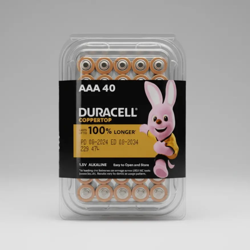Duracell Coppertop Aaa Pack Of 40 - Clam Shell 1