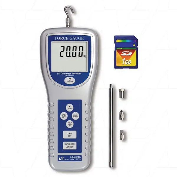 Fg6020sd Force Gauge 20Kg Full Scale C/W Sd Card 1
