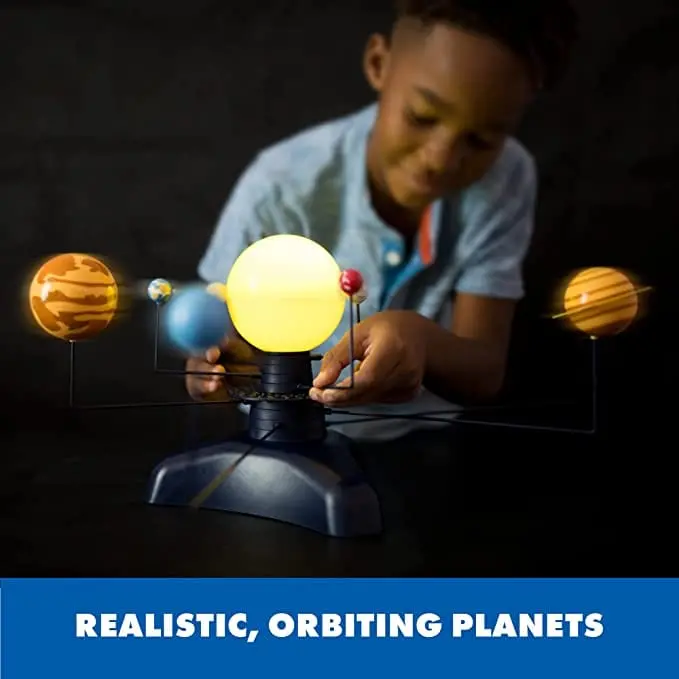 Gtbw Geosafari Motorized Solar System: It’S 2-In-1 Fun With The Geosafari Motorized Solar System, Complete With 8 Planets, The Sun, Star Dome, And Earth's Moon - Lr5287 1