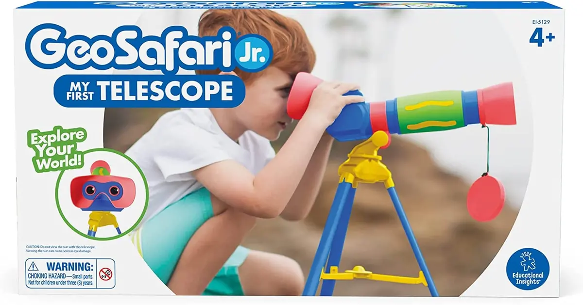 Gtbw Geosafari Jr My First Telescope: Preschoolers Can Get In On The Far-Out Fun With My First Telescope, A Kids First Telescope With 9X Magnification - Lr5129 1