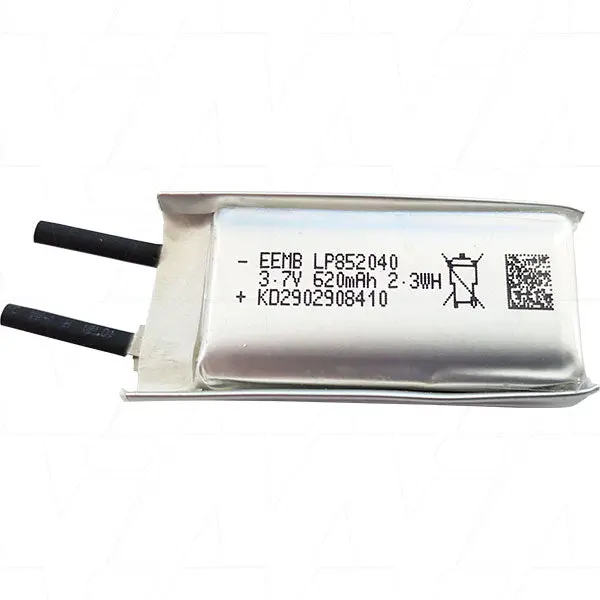 Lp852040 3.7V 620Mah Lithium Ion Lithium Ion Polymer 3.7V 620Mah Lp852040 1