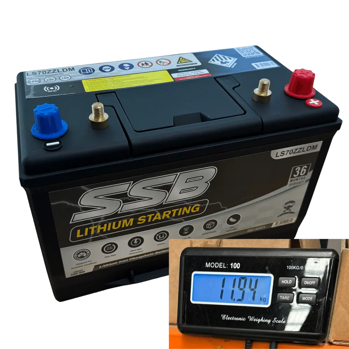 Ls70zzldm Ssb Marine Lithium Dual Purpose Battery Suitable For Aux And Starting Use 1