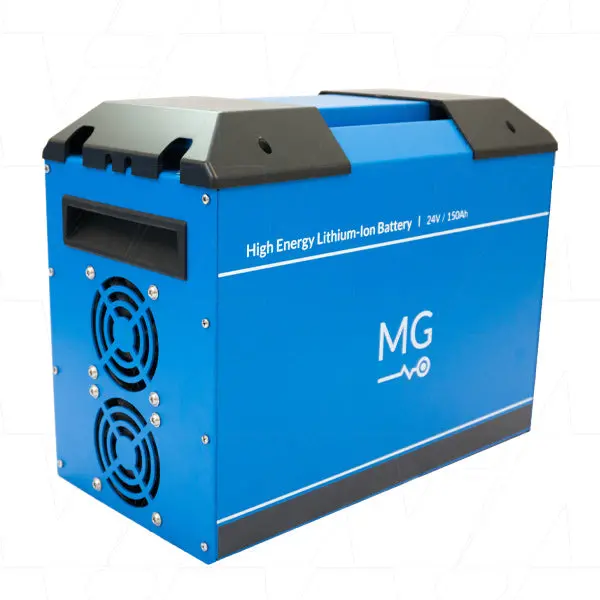 25.2V 150Ah 3780Wh He Series Liion Nmc Battery + Rj45 Connector - Metal Enclosure - Series Up To Five (5) Modules 1