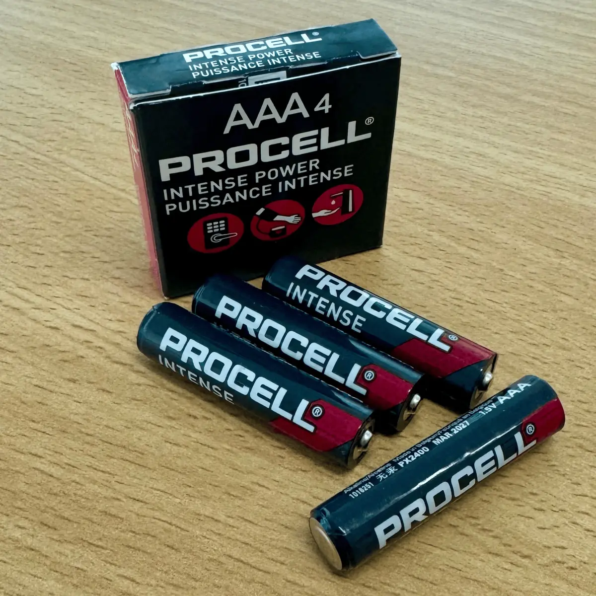 Procell Intense Px2400 Aaa Alkaline Pack Of 4 - Bulk 1
