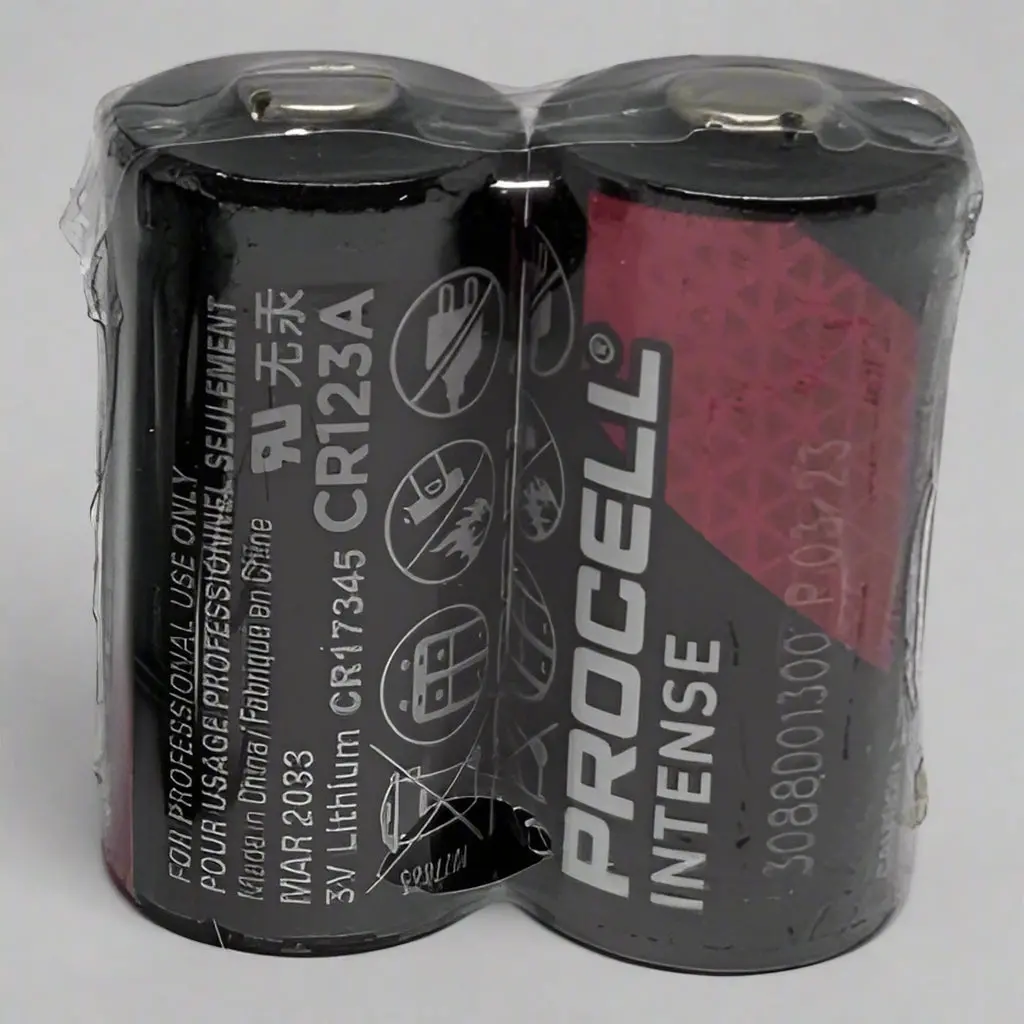 Duracell Procell Intense Cr123a 3V Lithium Battery Shrink Pack Of 2 1