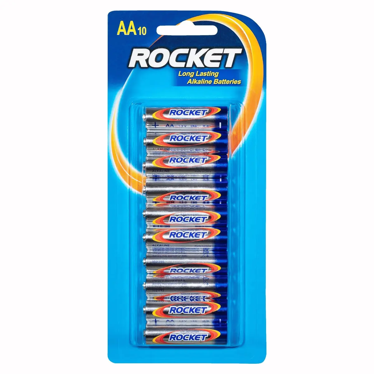 Rocket Aa Alkaline Batteries, Pack Of 10 1