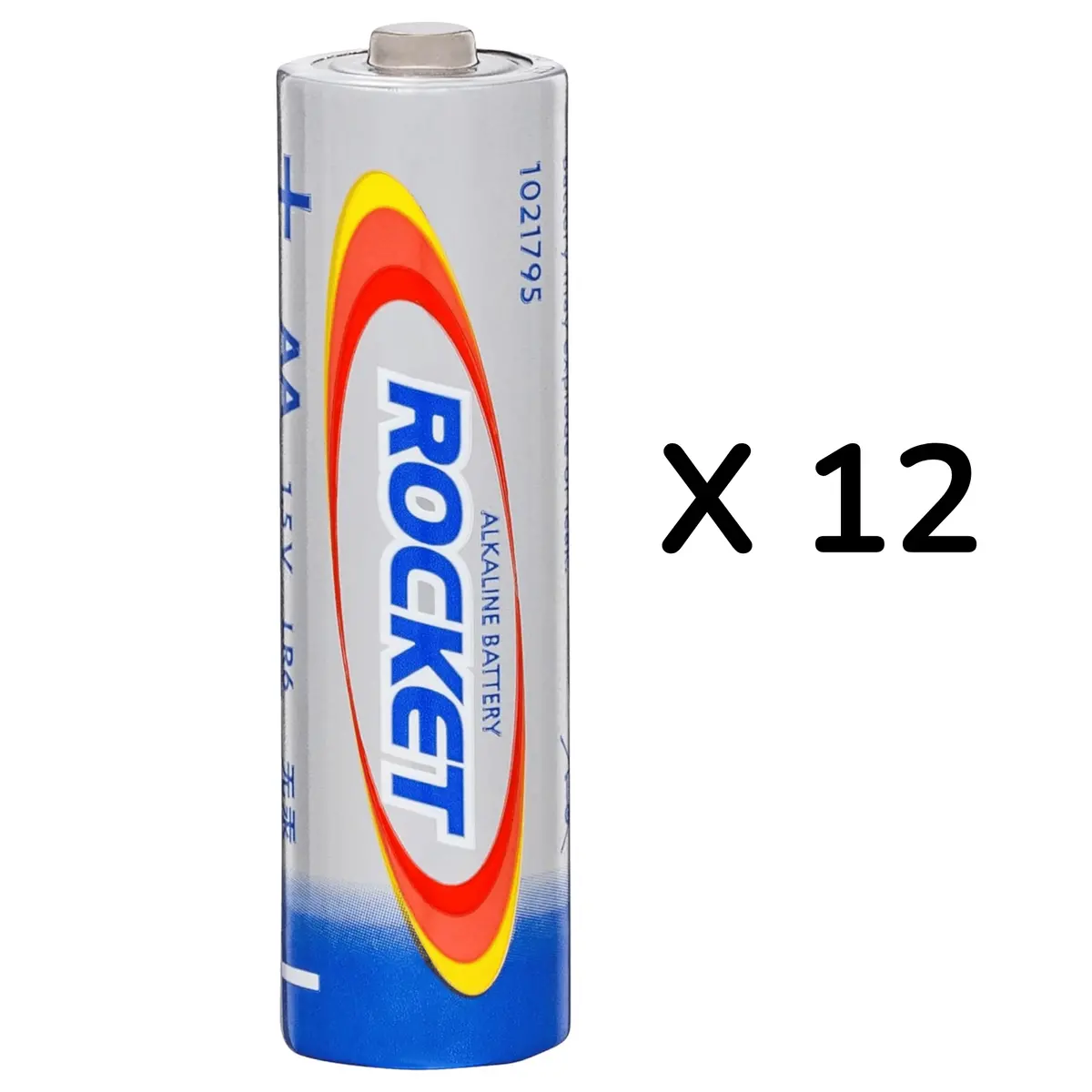 Rocket Aa Alkaline Batteries, Pack Of 12 1