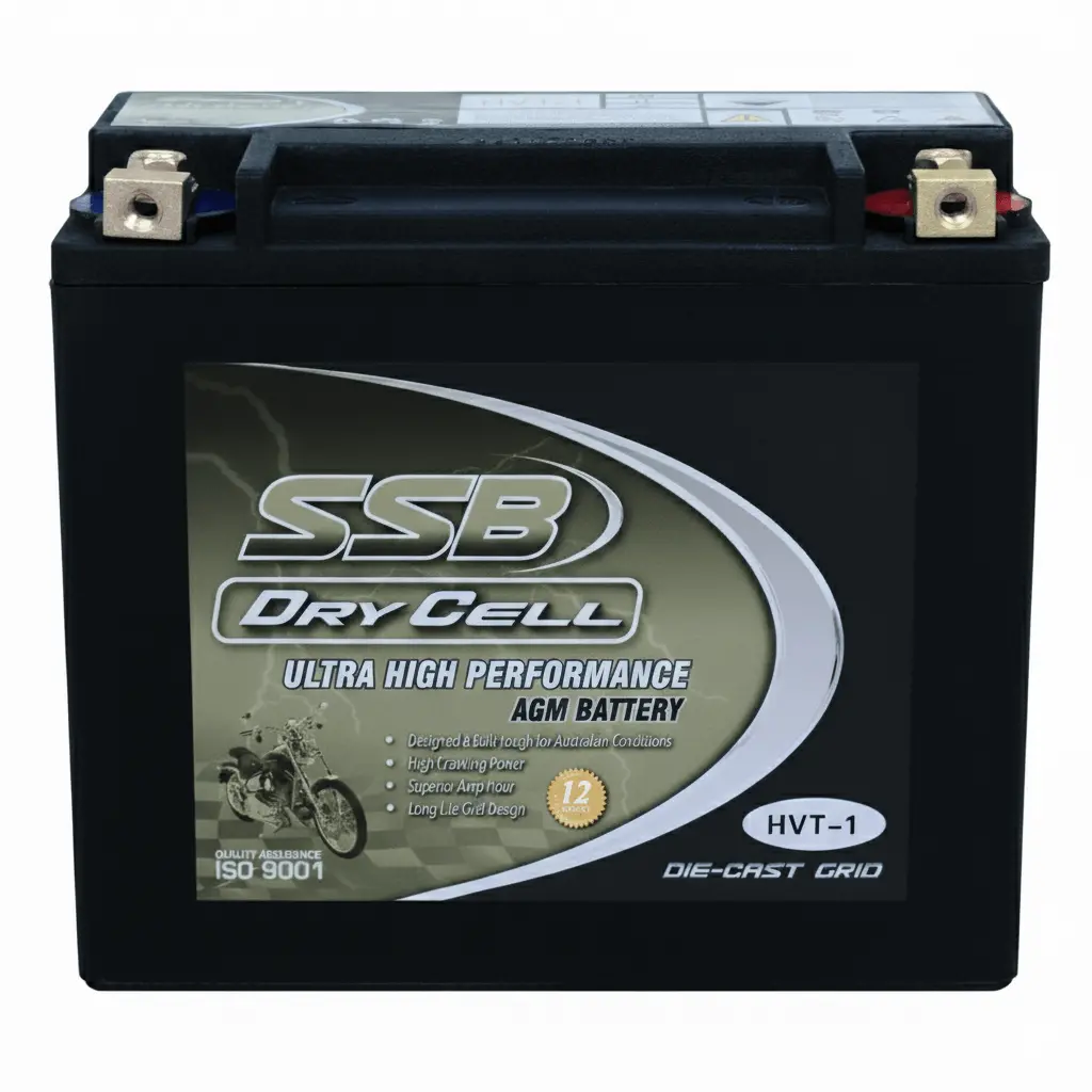 Ssb Hvt-1 12V 450Cca Dry Cell Motorbike Battery 1