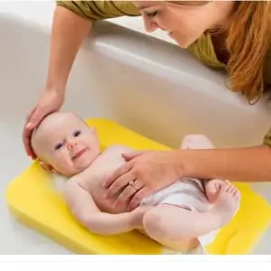 Summer Bath Sponge Comfy: Provides Comfort And Security For Baby At Bath Time. The Contoured Foam Cushion Supports Baby's Head, Neck, And Back With A Slight Incline - 08248 1