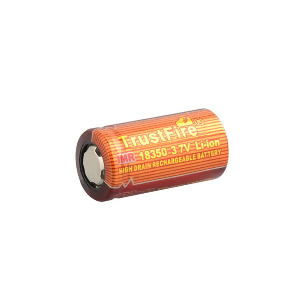 Trustfire 18350 3.7V 900Mah 5C 4.5A High Rate Discharge Flat Top No Ic 1