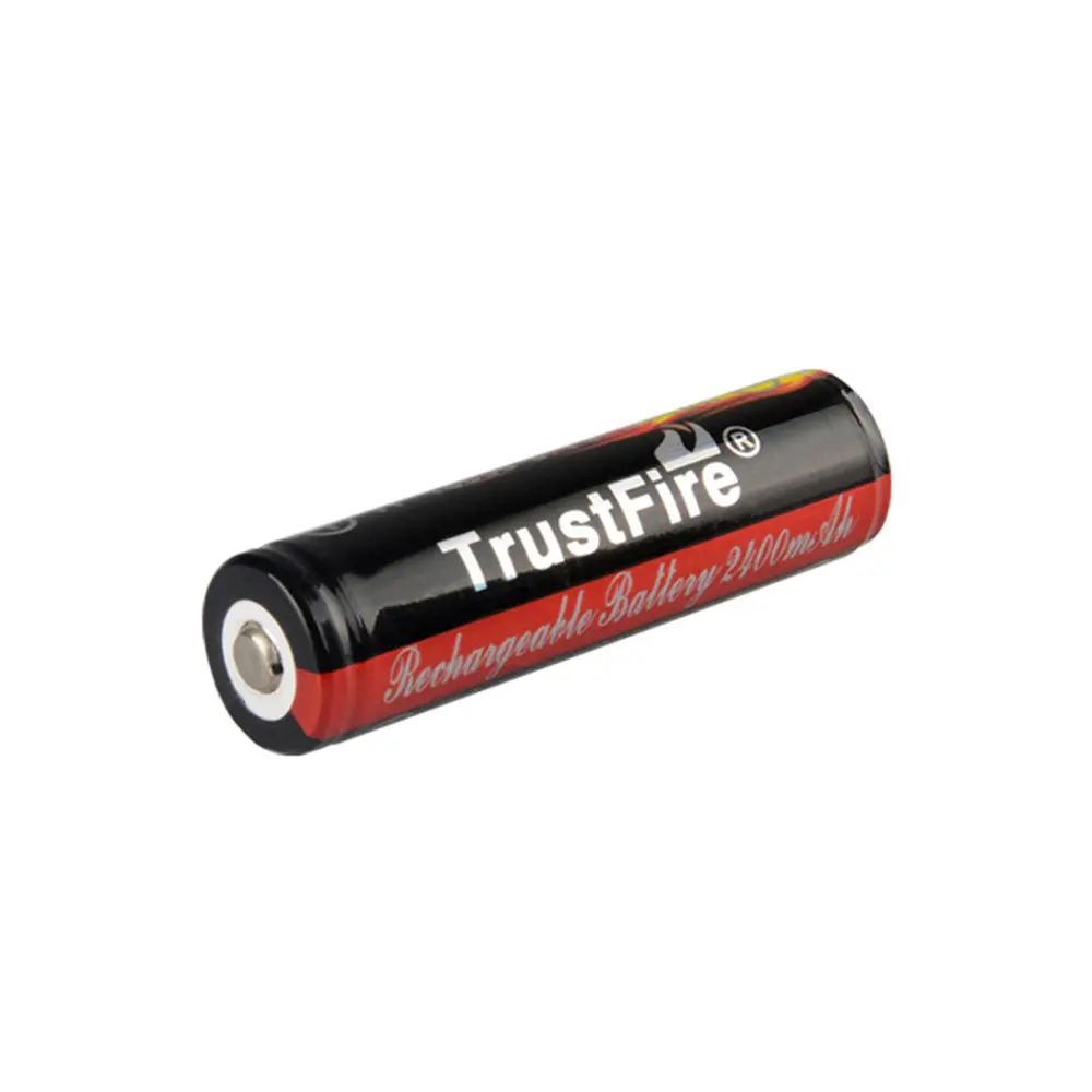 Trustfire 18650 3.7V 2400Mah Li-Ion Battery C-W Pcb Button Top 1