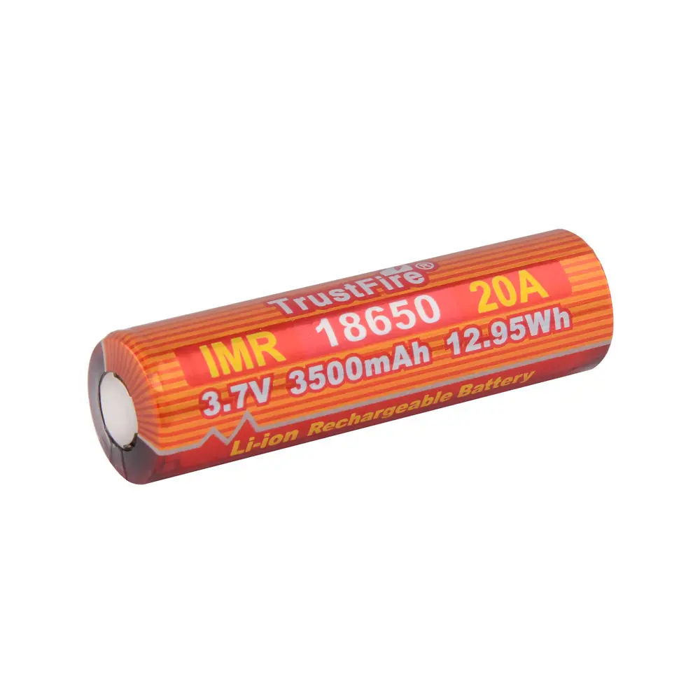 Trustfire 18650 3.7V 3500Mah 20A Hgh Rate Discharge Flat Top No Ic 1