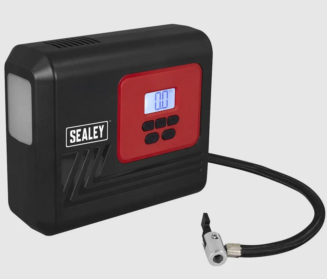 Tyre Inflator With Light 12V Mac12d 1