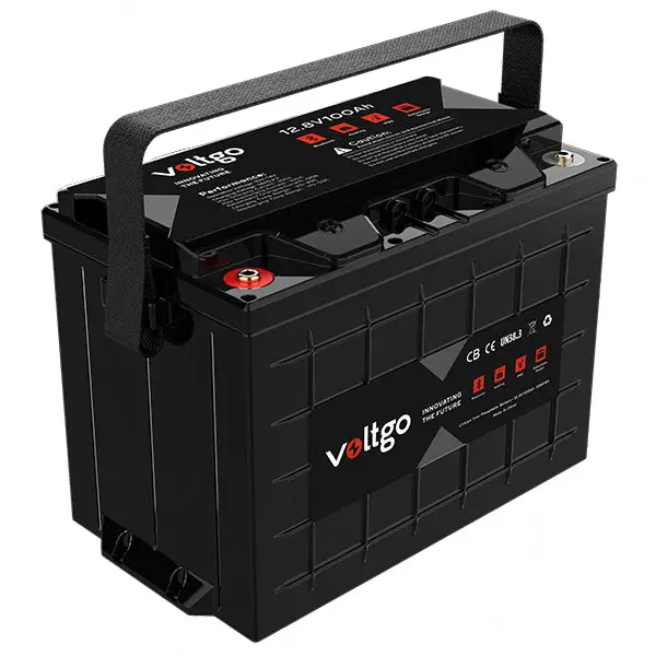 Voltgo 12.8V 100Ah 1280Wh Lifepo4₄ Ip65 Battery 1