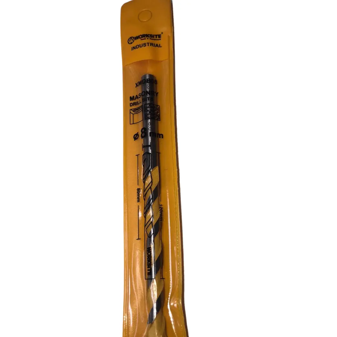 Worksite Durable Concretedrill Bit – Inches.  High-Speed Bit. Suitable For Drilling In Concrete Surfaces. High Quality Multi-Purpose Drill Bit Set: Tipped For Prolonged Life And Heavy-Duty Use. Can Be Used In Standard Drills. – Xmdb08 1