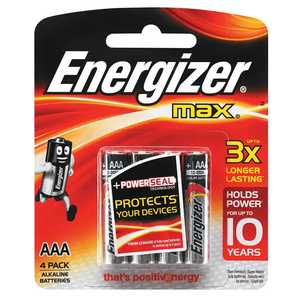 Energizer Max Aaa 4Pk 1